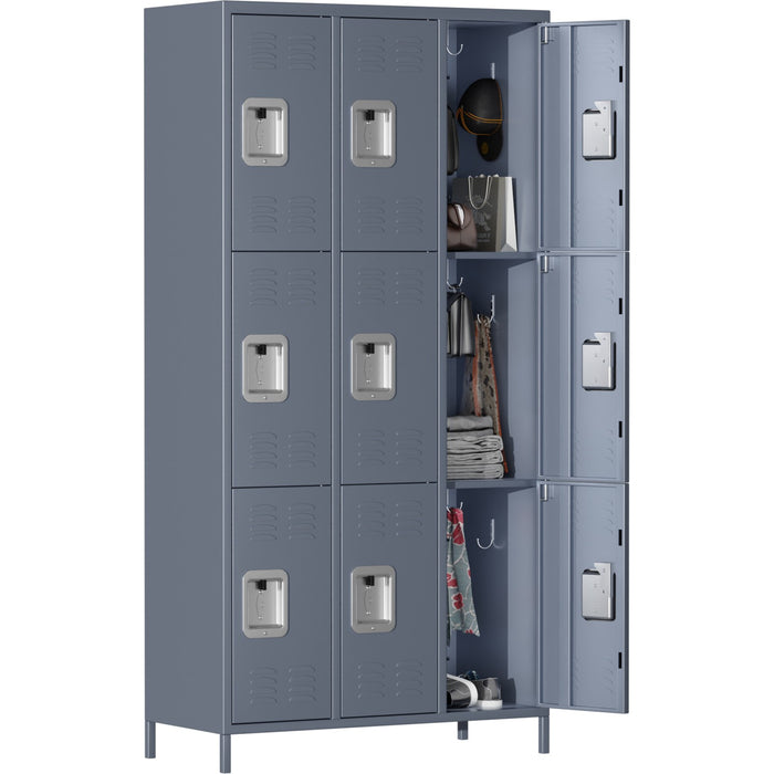 Commercial Grey 9 Door Locker 900x400x1830mm |  SART240