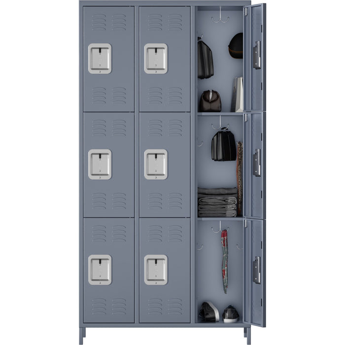 Commercial Grey 9 Door Locker 900x400x1830mm |  SART240