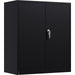Professional Black Steel Cabinet 2 Doors 800x400x900mm |  SART244 Makfry