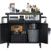 Professional Black BBQ Cart Prep station 2 Doors 775x360x810mm |  SART246 Makfry