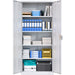 Professional White Steel Cabinet 2 Doors 800x400x1800mm |  SART604 Makfry