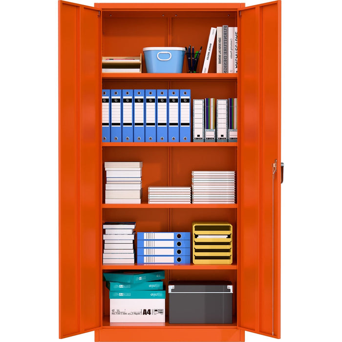 Professional Orange Steel Cabinet 2 Doors 800x400x1800mm |  SART606 Makfry