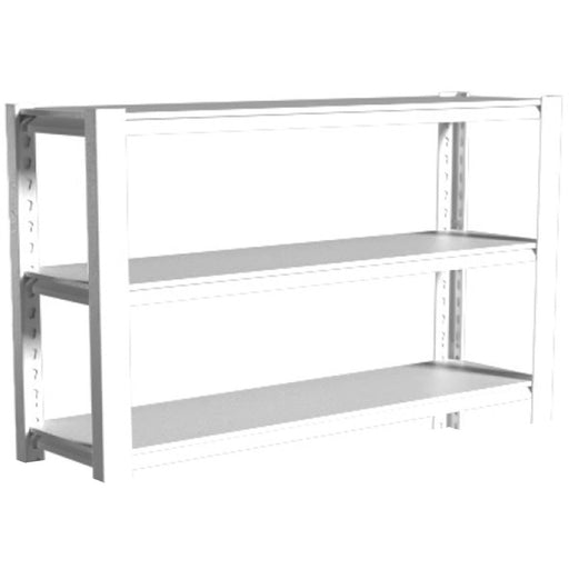 Commercial Shelving Unit 3 Tier 35kg 800x460x865mm White |  SART266 Makfry