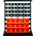 Professional Heavy Duty 7 Tier Steel Floor Standing Storage Bin Rack with 47 Removable Bins |  SBRF3747HD Makfry
