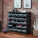 Professional Heavy Duty 5 Tier Bin Rack With 22 Plastic Storage Bins 1120x390x1010mm | Sbrhd2250 Makfry