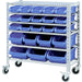 Commercial Heavy Duty Mobile Shelving Unit 5 Tier 22 bins 860x410x940mm |  SBRHD2251 Makfry