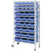 Commercial Heavy Duty Mobile Shelving Unit 9 Tier 36 Bins 860x410x1780mm | Sbrhd3691 Makfry