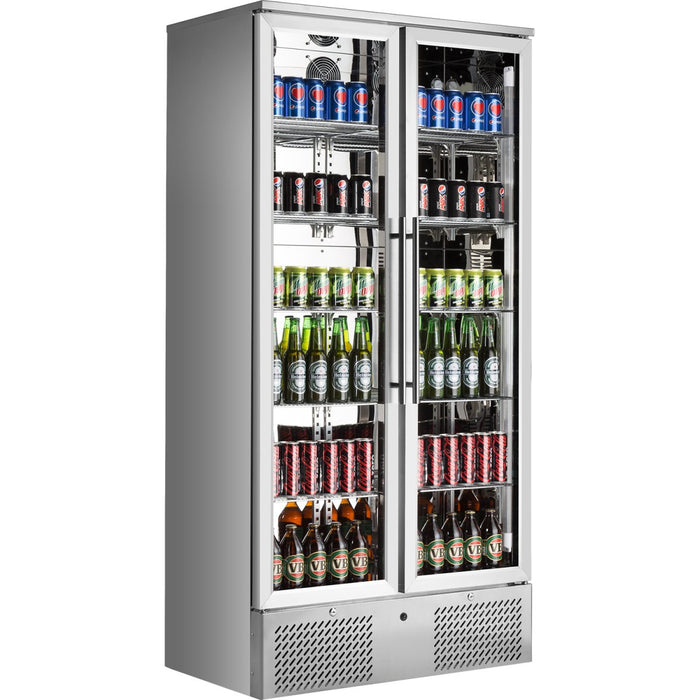 B GRADE Bar bottle cooler Upright Stainless steel Double door 458 litres |  SC458FS B GRADE