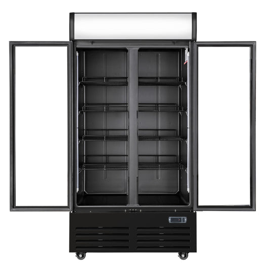 Infernus Double Door Upright Display Fridge 736L Canmac Catering Equipment