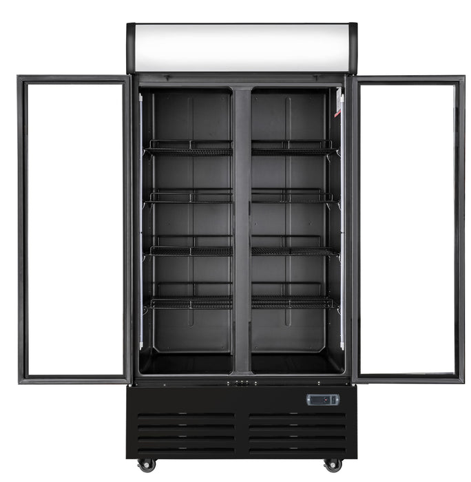 Infernus Double Door Upright Display Fridge 736L Canmac Catering Equipment
