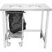 Commercial Stainless Steel Waste Collection Table with Dual Circular Openings 1000x600x900mm |  SC10060 Makfry