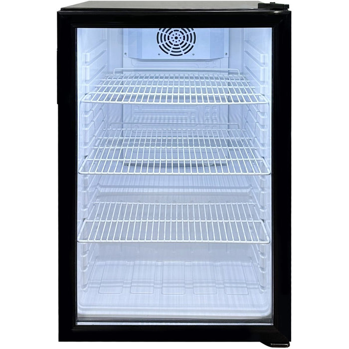 Back bar cooler 1 hinged door 130 litres |  SC130