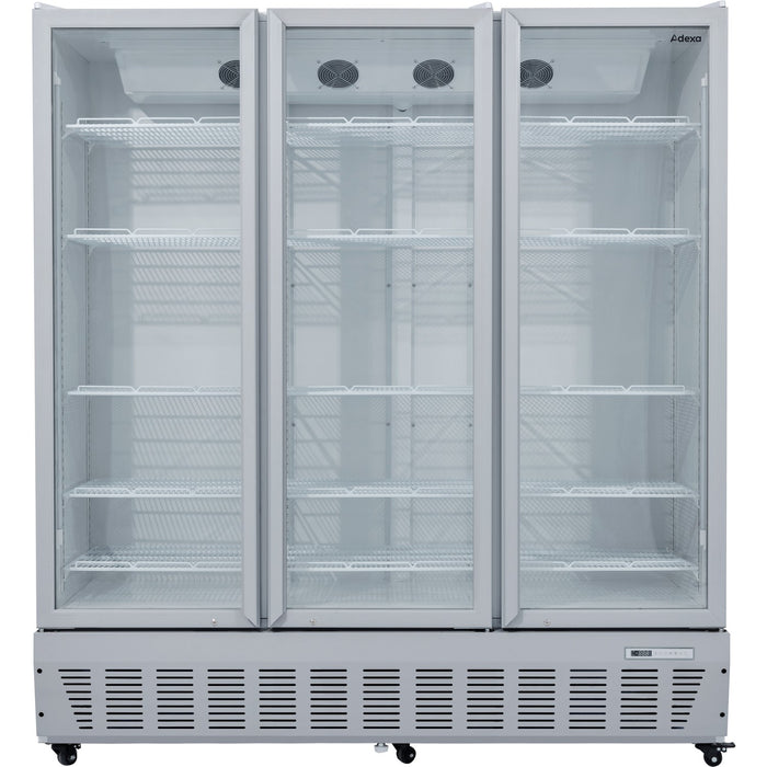 Commercial Refrigerator Upright 1580 litres Triple Hinged glass doors Grey |  SCF1727