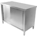 B Grade Commercial Worktop Floor Cupboard 2 Sliding Doors Stainless Steel 1200x600x850mm | Scp12060 B Grade Makfry
