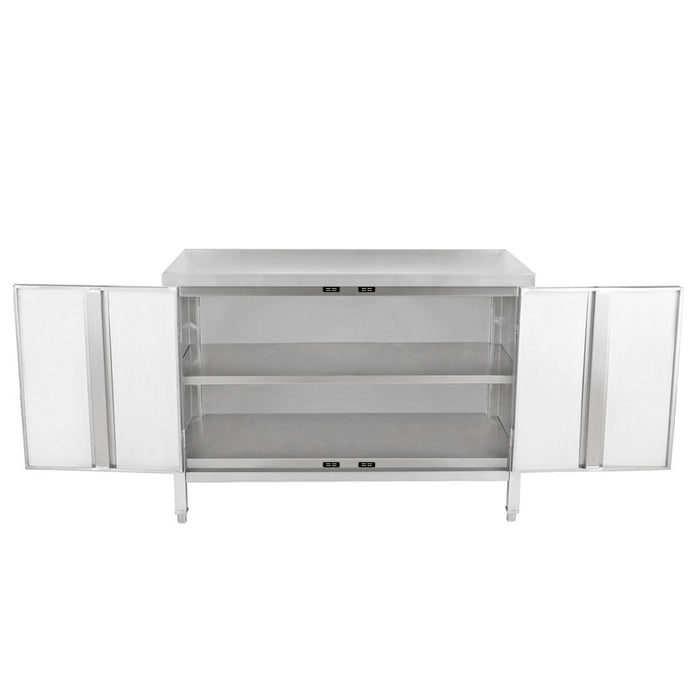 Commercial Worktop Floor Cupboard 2 Swing Doors Stainless Steel 1000x700x850mm | Scp10070 T Makfry