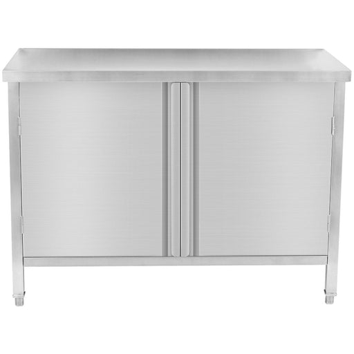 Commercial Worktop Floor Cupboard 2 swing doors Stainless steel 1000x600x850mm |  SCP10060T Makfry