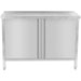 Commercial Worktop Floor Cupboard 2 Swing Doors Stainless Steel 1000x700x850mm | Scp10070 T Makfry