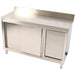 Commercial Stainless Steel Cupboard With Right Side Rubbish Bin &Amp; Sliding Door 1800x700x1000mm | Scp70180 Brbr Makfry