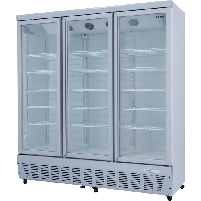 Commercial Display Refrigerator 1587 Litres Upright 3 Glass Doors Ventilated Cooling 1830x730x2020mm | Sct1727 Makfry