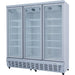 Commercial Display Refrigerator 1587 Litres Upright 3 Glass Doors Ventilated Cooling 1830x730x2020mm | Sct1727 Makfry