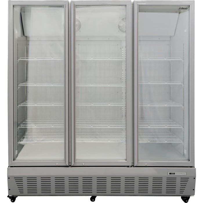 Commercial Freezer Upright 1500 litres Triple Hinged glass door Grey |  SDF1500