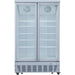 Commercial Display Freezer 955 Litres Upright 2 Glass Doors Ventilated Cooling 1215x730x2020mm | Sdt1000 Makfry