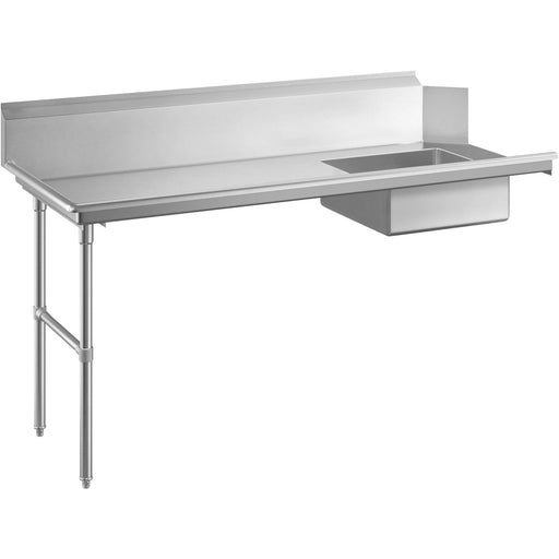 Commercial Stainless Steel Pass Through Dishwasher Table With Sink Left 1219mm Width | Sdt48 L Makfry