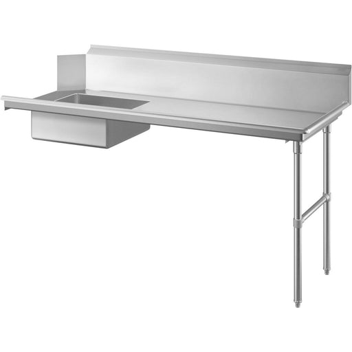 Commercial Stainless Steel Pass Through Dishwasher Table With Sink Right 1219mm Width | Sdt48 R Makfry