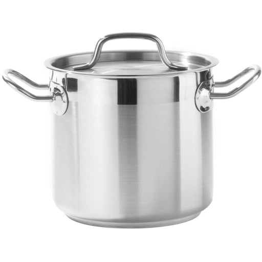 Professional Stew pan/Stock pot with Lid Stainless steel 12 litres |  P0325 Makfry