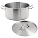 Professional Stew pan/Stock pot with Lid Stainless steel 59 litres |  P1350 Makfry