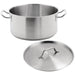 Professional Stew pan/Stock pot with Lid Stainless steel 17 litres |  P1332 Makfry