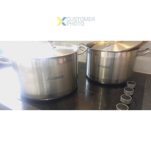 Professional Stew pan with Lid Stainless steel 9.0 litres |  SE12617 Makfry