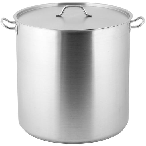 Professional Stew pan/Stock pot with Lid Stainless steel 98 litres |  SE15050 Makfry