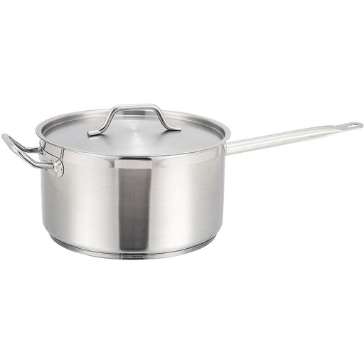 Professional Saucepan with Lid and Helper handle Stainless steel 9.8 litres |  SE22816 Makfry