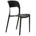 Bistro Dining Chair Plastic Black Indoors & Outdoors |  WW053BLACK Makfry