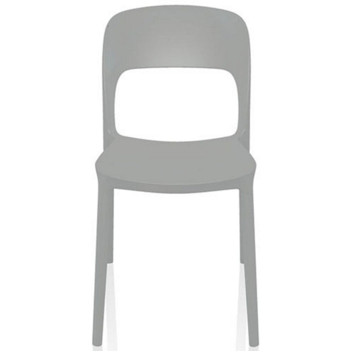 B GRADE Bistro Dining Chair Plastic Grey Indoors & Outdoors |  WW053GREY B GRADE Makfry