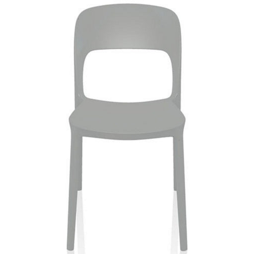 Bistro Dining Chair Plastic Grey Indoors & Outdoors |  WW053GREY Makfry