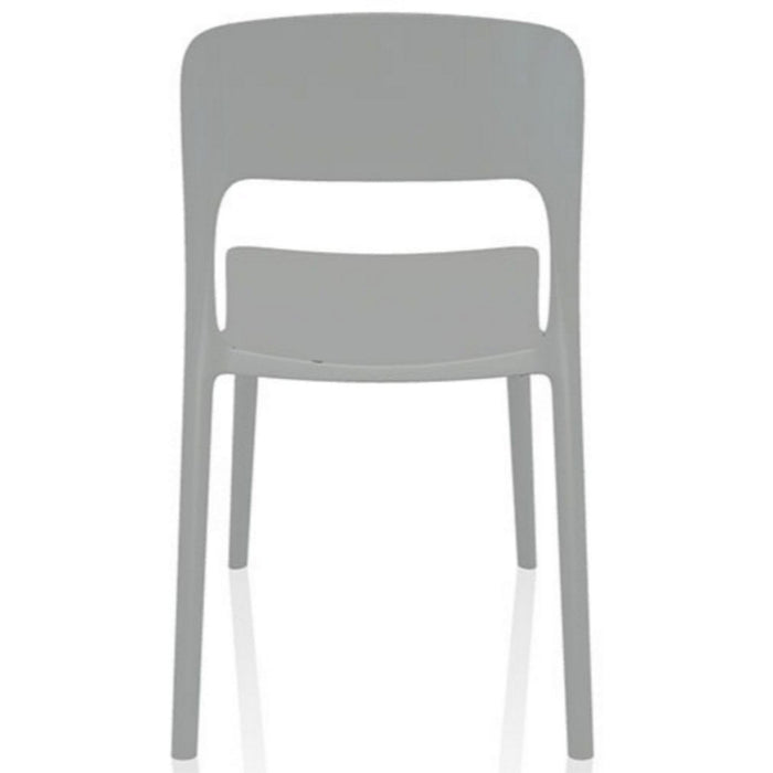 B GRADE Bistro Dining Chair Plastic Grey Indoors & Outdoors |  WW053GREY B GRADE Makfry