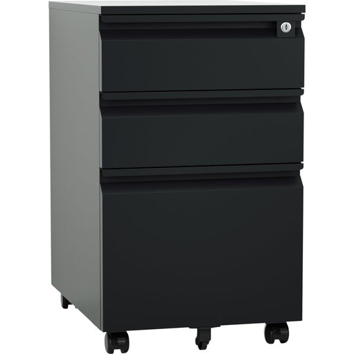 Professional Mobile Filing & Storage Cabinet 3 drawer 390x500x650mm Black |  SEMC1BLACK Makfry