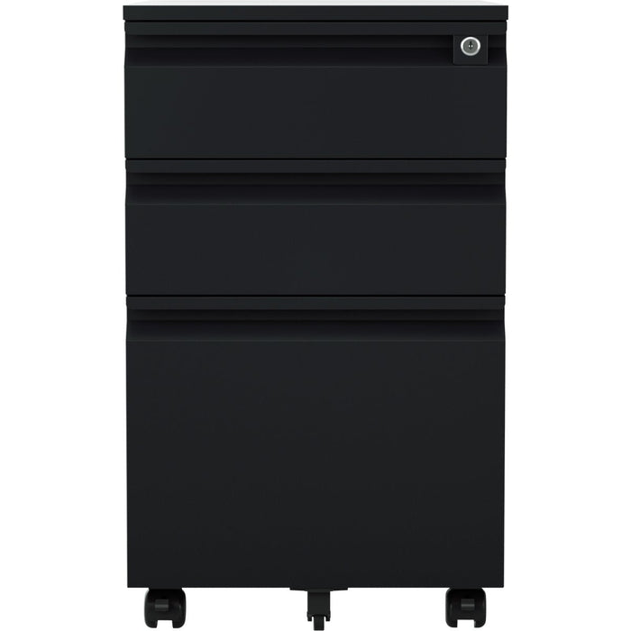 Professional Mobile Filing & Storage Cabinet 3 drawer 390x500x650mm Black |  SEMC1BLACK Makfry