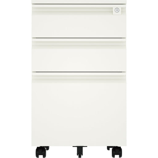 Professional Mobile Filing & Storage Cabinet 3 drawer 390x500x650mm White |  SEMC1WHITE Makfry