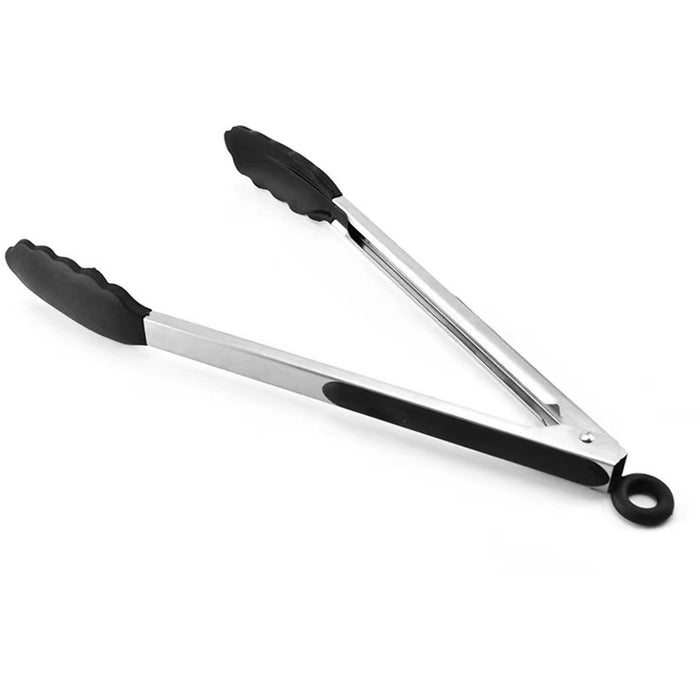 9" Silicone Catering Locking Tongs |  SFT010