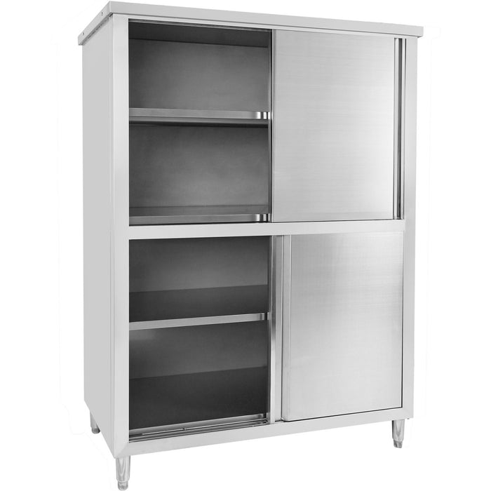 B GRADE Commercial Stainless steel Storage Cabinet 4 Sliding Doors 1200x600x1800mm |  VC126S B GRADE