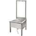 Commercial Stainless Steel Mop Sink With High Rack &Amp; 2 In 1 Mop Holder 600x600x550mm | Smsjyhr6060 Makfry