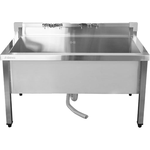 Commercial Stainless Steel Mop Sink With Low Rack &Amp; 2 In 1 Mop Holder 1000x600x550mm | Smsjylr10060 Makfry
