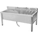 Commercial Stainless Steel Mop Sink With Low Rack &Amp; 2 In 1 Mop Holder 1200x600x550mm | Smsjylr12060 Makfry