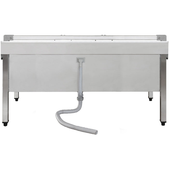 Commercial Stainless Steel Mop Sink With Low Rack &Amp; 2 In 1 Mop Holder 1200x600x550mm | Smsjylr12060 Makfry