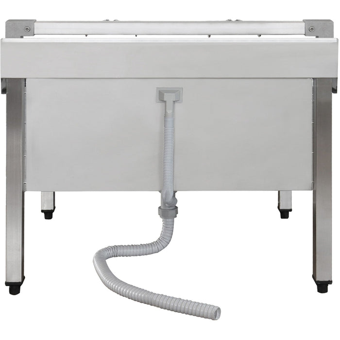 Commercial Stainless Steel Mop Sink With Low Rack &Amp; 2 In 1 Mop Holder 800x600x550mm | Smsjylr8060 Makfry