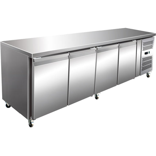 Professional Refrigerated Counter 4 Doors Depth 600mm | Thsnack4100 Tn Makfry