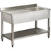 Commercial Sink Stainless Steel 1 Bowl Right Bottom Shelf Splashback 1000x600x950 | Yls106 Br1 Makfry